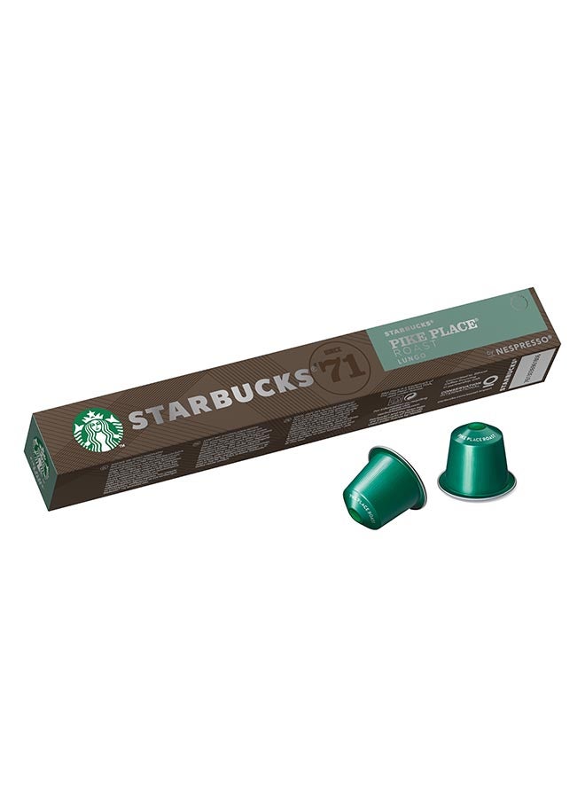 Starbucks - 10 Capsules Pike Place Roast Lungo 53grams - Image 1