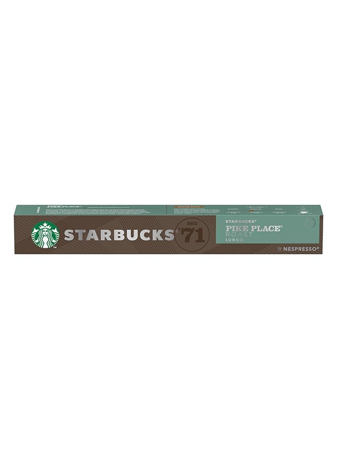 Starbucks - 10 Capsules Pike Place Roast Lungo 53grams - Image 1