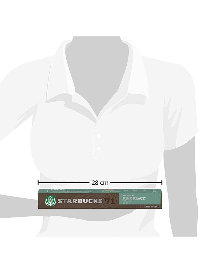 Starbucks - 10 Capsules Pike Place Roast Lungo 53grams - Image 1