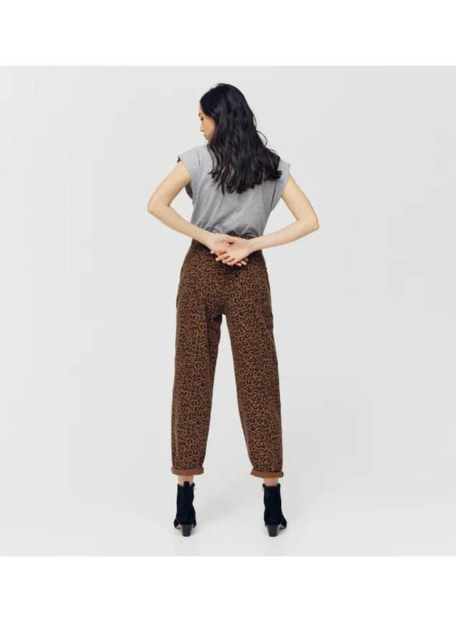 promod - High-Waist Trousers Brown - Image 1