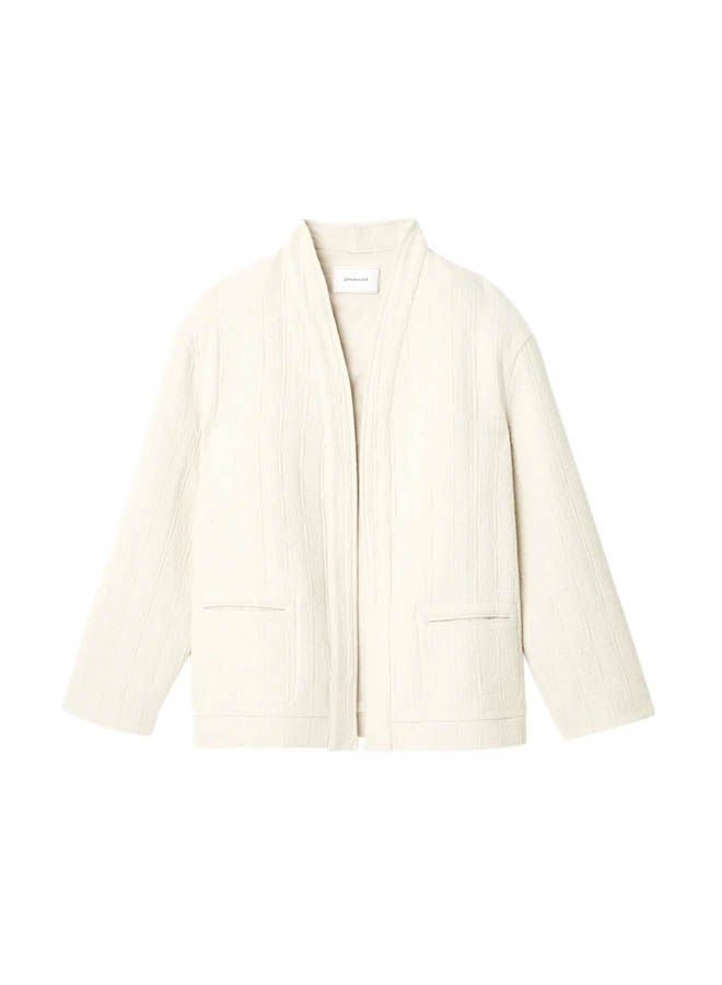 promod Plain Basic Jacket Ecru  - Image 2