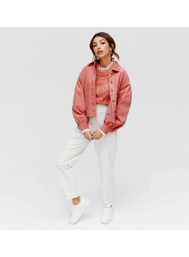 promod - Corduroy Jacket Pink - Image 1