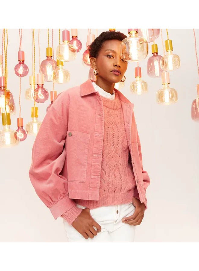 promod - Corduroy Jacket Pink - Image 1