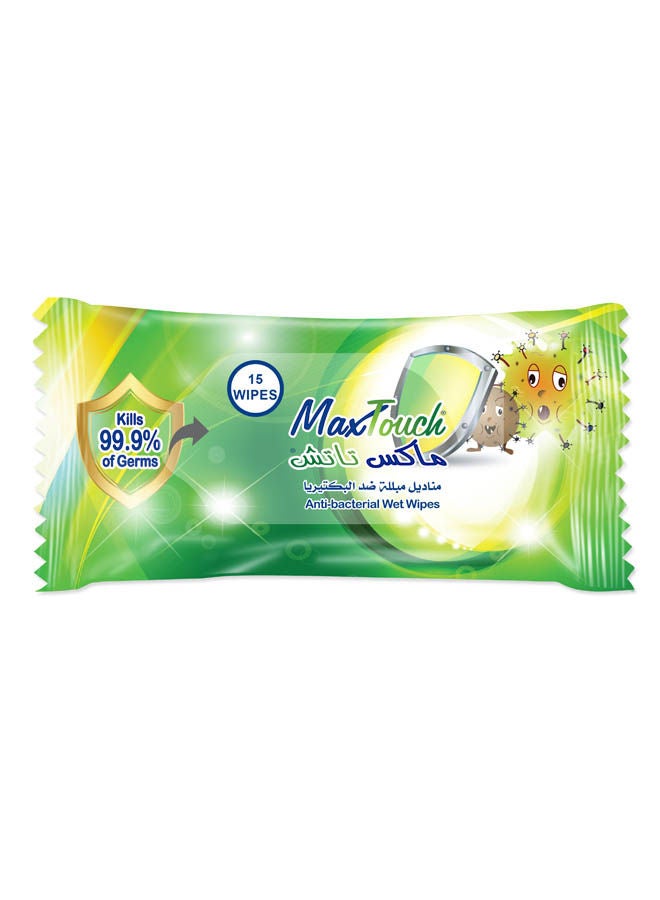 Antpacterial Wet Wipes 15 Green