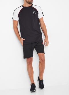 GOLDEN EQUATION Logo Detail Raglan Sleeve T-Shirt Black  - Image 2