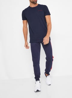 GOLDEN EQUATION Logo Detail Basic T-Shirt Navy  - Image 2