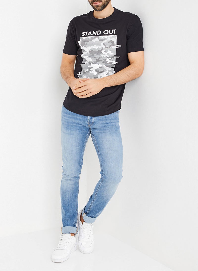 SKULT Box Graphic Print T-Shirt Black - Image 2