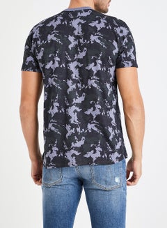 GOLDEN EQUATION Camo Print Mesa T-Shirt Black Multi  - Image 3