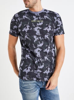 GOLDEN EQUATION Camo Print Mesa T-Shirt Black Multi  - Image 1