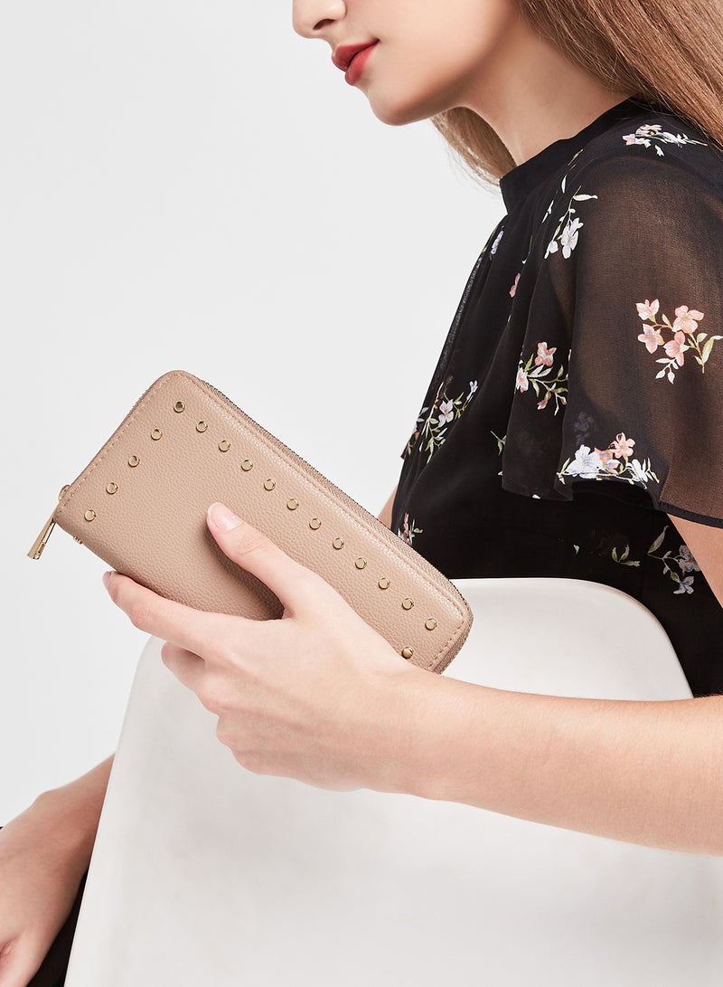 Jove - Studded Long Wallet Blush - Image 1