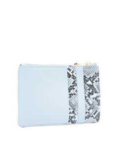 Jove Snakeskin Panel Quilted Crossbody Bag Blue  - Image 2