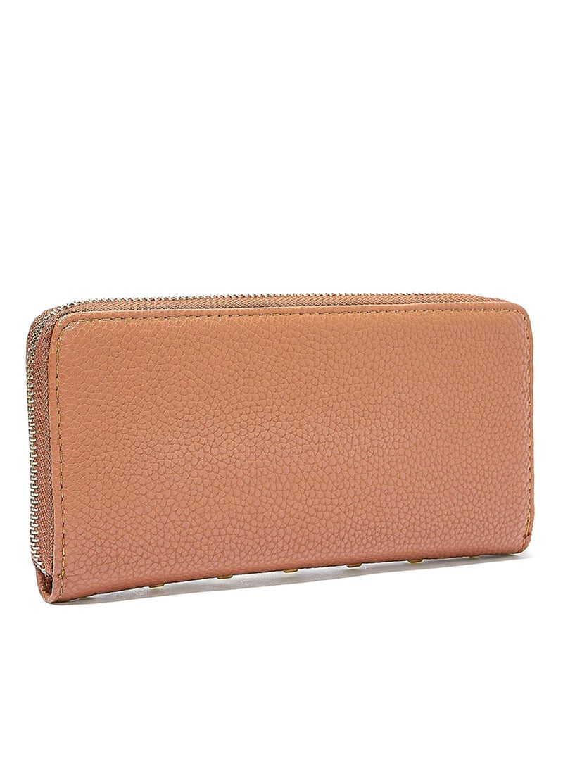 Jove - Studded Long Wallet Brown - Image 1