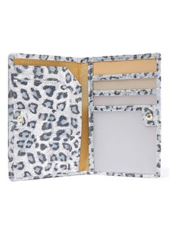 Jove Leopard Print Passport Holder Blue  - Image 4