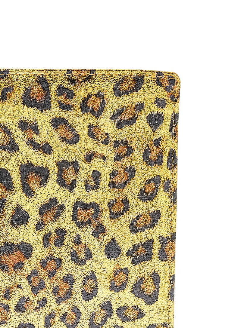 Jove Leopard Print Passport Holder Brown - Image 3