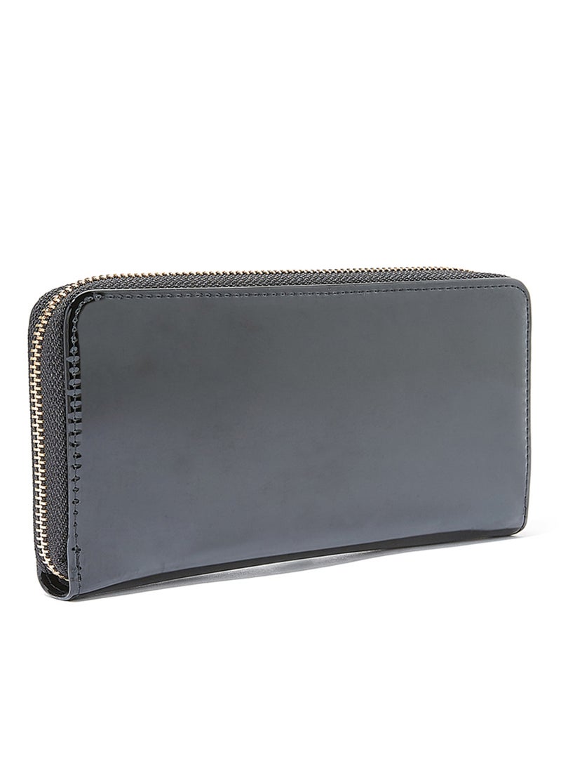 Jove Glossy Long Wallet Black - Image 2