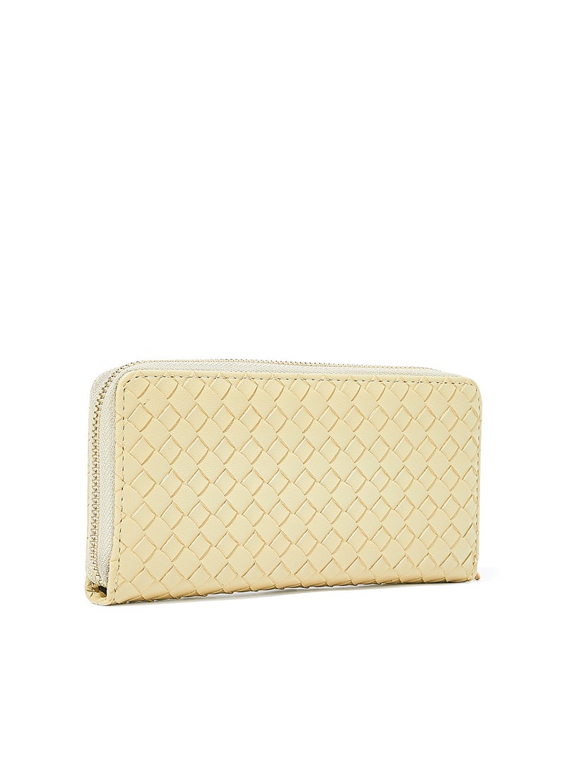 Jove Woven Long Wallet Ecru - Image 2