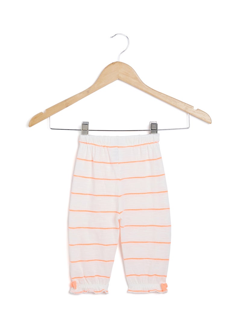 MINIKLUB Baby Girls Bow Detail Knit Pants Off-White  - Image 2