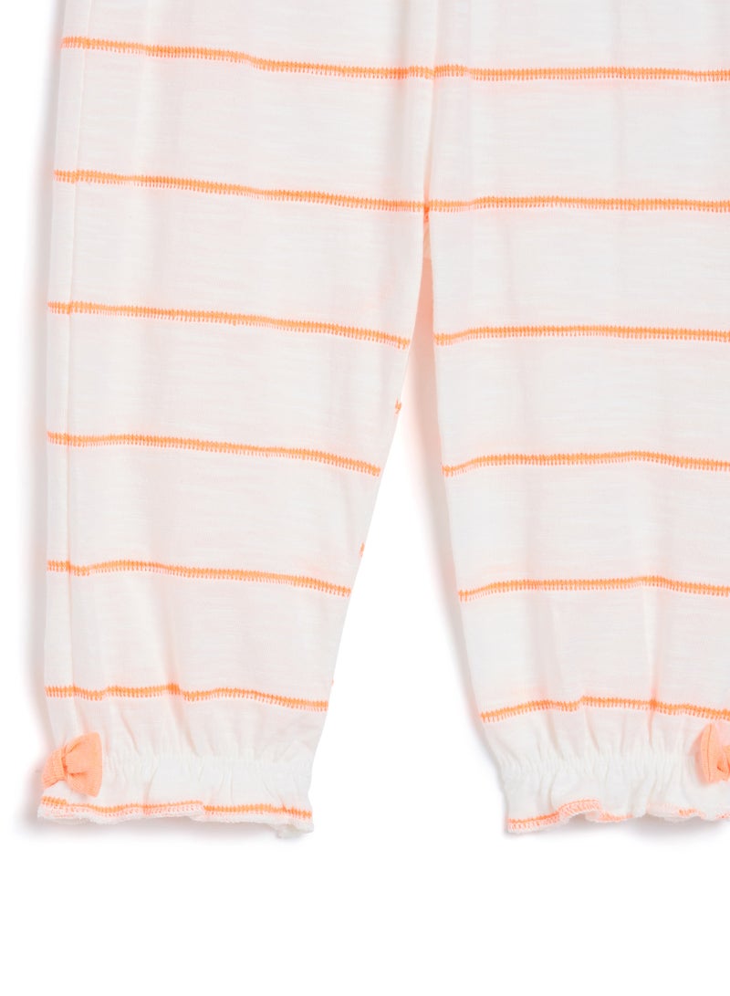 MINIKLUB Baby Girls Bow Detail Knit Pants Off-White  - Image 3