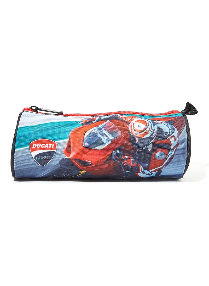 Ducati - Boys Corse Round Pencil Case Multicolour - Image 1