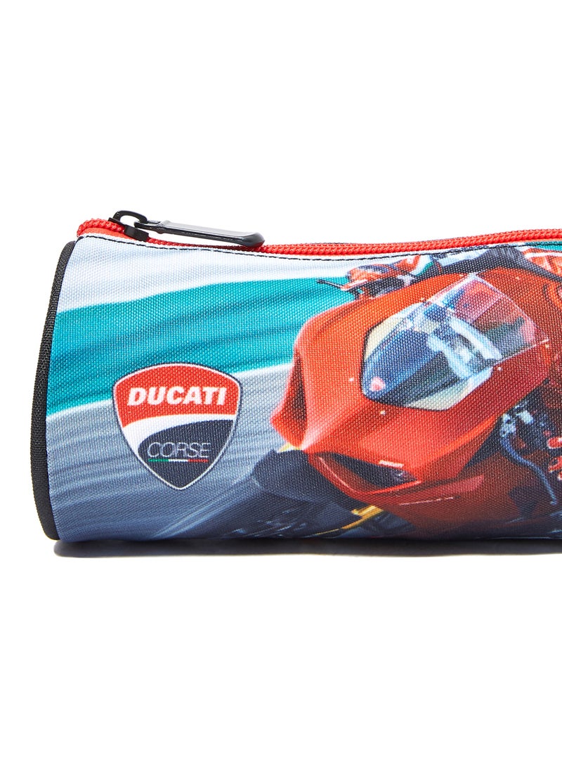 Ducati - Boys Corse Round Pencil Case Multicolour - Image 1