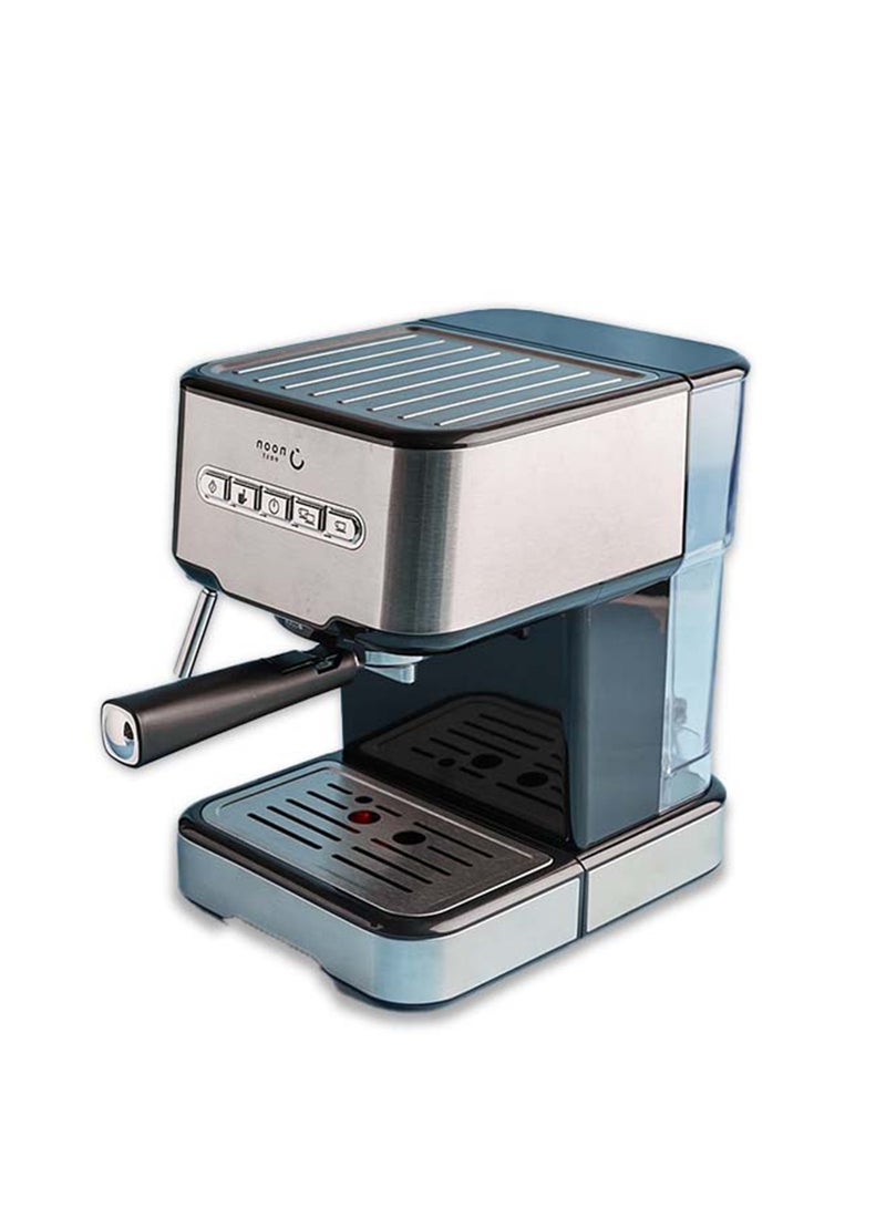 Espresso Coffee Machine - 15 Bar 850 W With High Pressure 1.5 Liter Black/Silver 1.5 L 850 W CM5403D-GS Silver/Black
