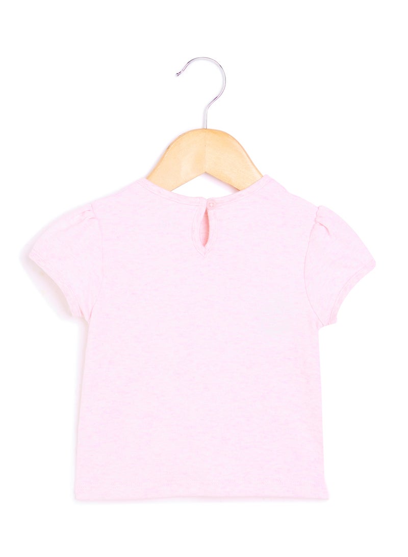 MINIKLUB - Baby Girls Future Is Me Print Top Pink - Image 1