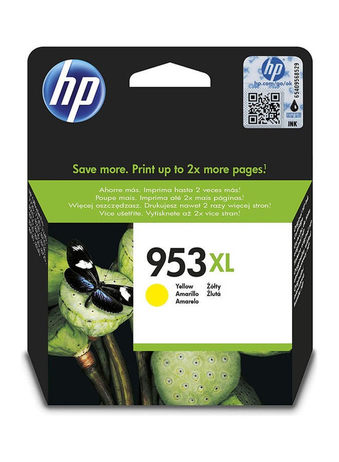 HP 953xl High Yield Ink Cartridge- F6u18ae Yellow - Image 1