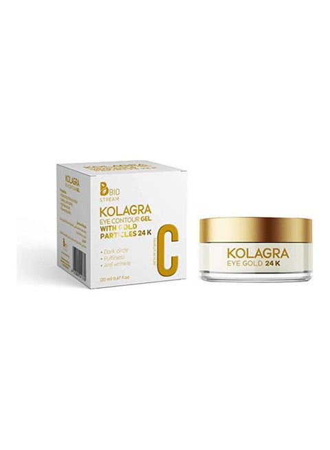 Kolagra Eye Contour Gel With Gold Particles 24K White 20ml