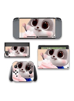 Cute Chibi Hamster Drawing With Cupcake Printed Nintendo Switch Sticker