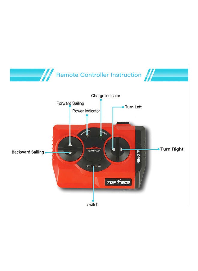 Mini RC Submarine RC Toy with Remote Control for Kids Boys 26.00 x 8.50 x 20.20cm