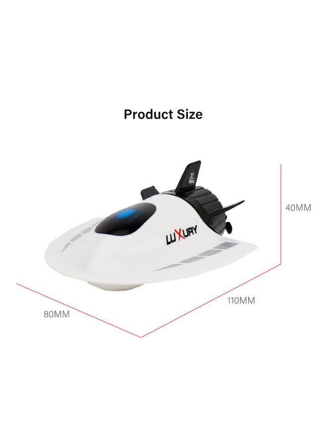 Mini RC Submarine RC Toy with Remote Control for Kids Boys 26.00 x 8.50 x 20.20cm
