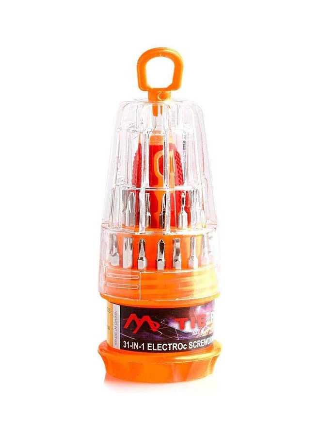 Generic Screwdriver Set 31-in-1 Precision Magnetic Mini Screwdriver Set Phone Repair Kit Torx Tools Sets Orange  - Image 1