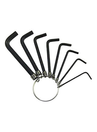 8 In 1 Hex Key Allen Wrench Set 1.5mm to 6mm Metric Hand Tool Kit Box Key Chain Multicolour - v1647776321/N52922182A_1