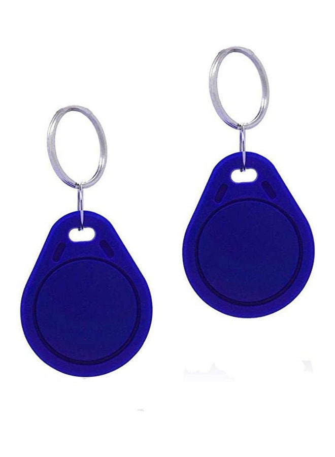 50pcs x RFID Proximity EM4100 125KHz ID Keychain for Access Control Blue