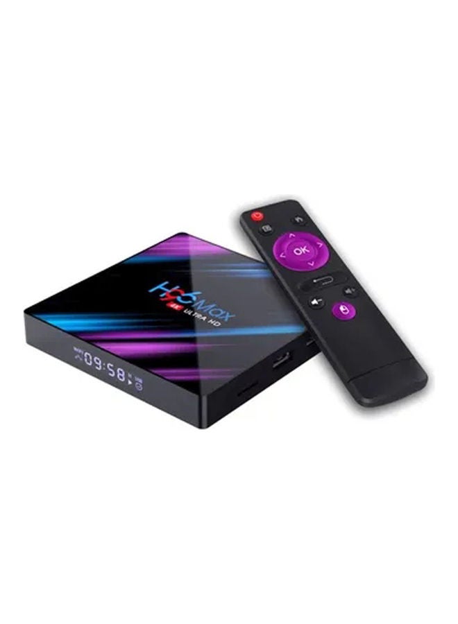 Arabest H96 Max HD WIFI 4K Quad-Core Android TV Smart Box PSWZ-PSW2753E Black/Purple - Image 1