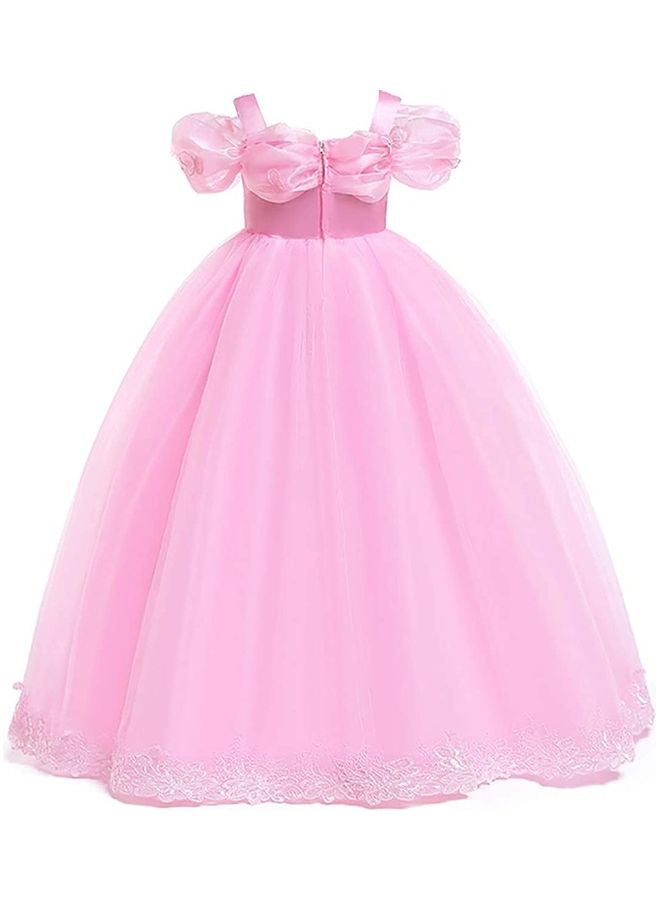 XiuWoo - Off Shoulder Long Princess Costume for Girl With Accessories 140cm - Image 1