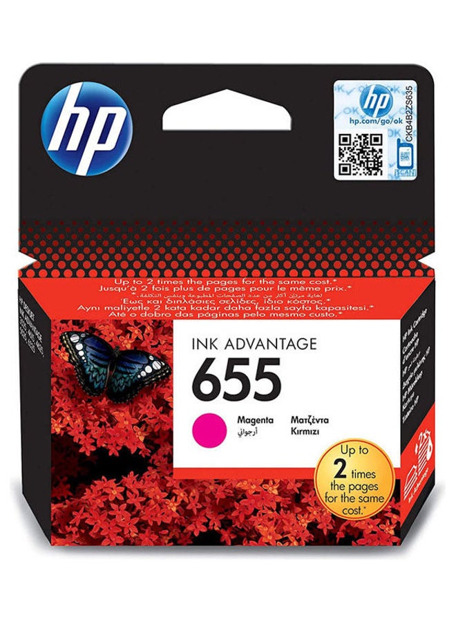 HP 655 Ink Cartridges Magenta - Image 1