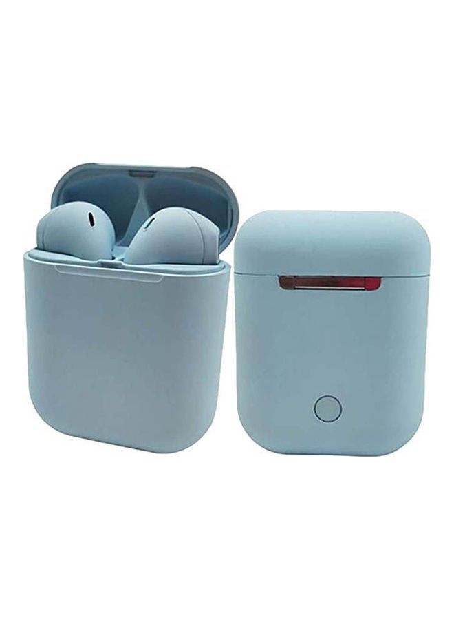 I12 Tws Pop Up Touch Control Macaron Bluetooth Earphone 5.0 Wireless Headphones Blue