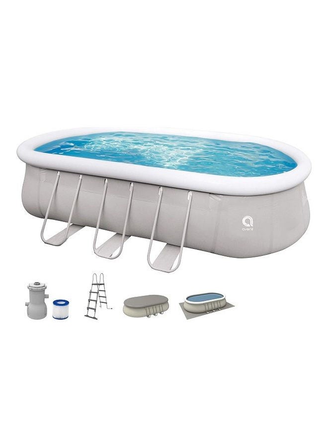 Jilong - Freestanding Oval Pool With Frame 610x360x122cm - Image 1
