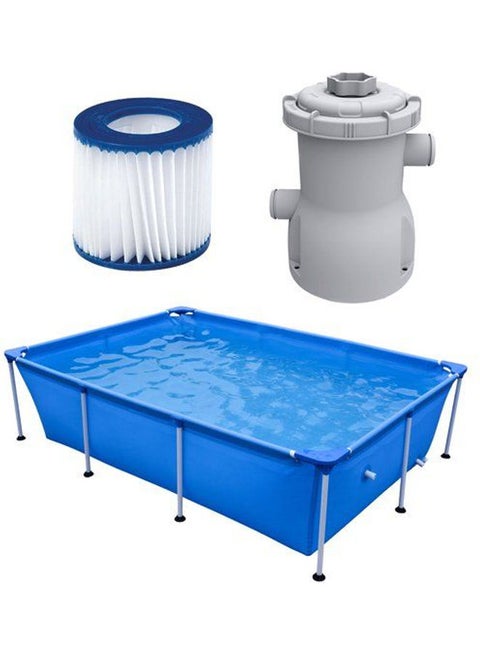 Above Ground Pool Rectangular Frame 159x182x66cm
