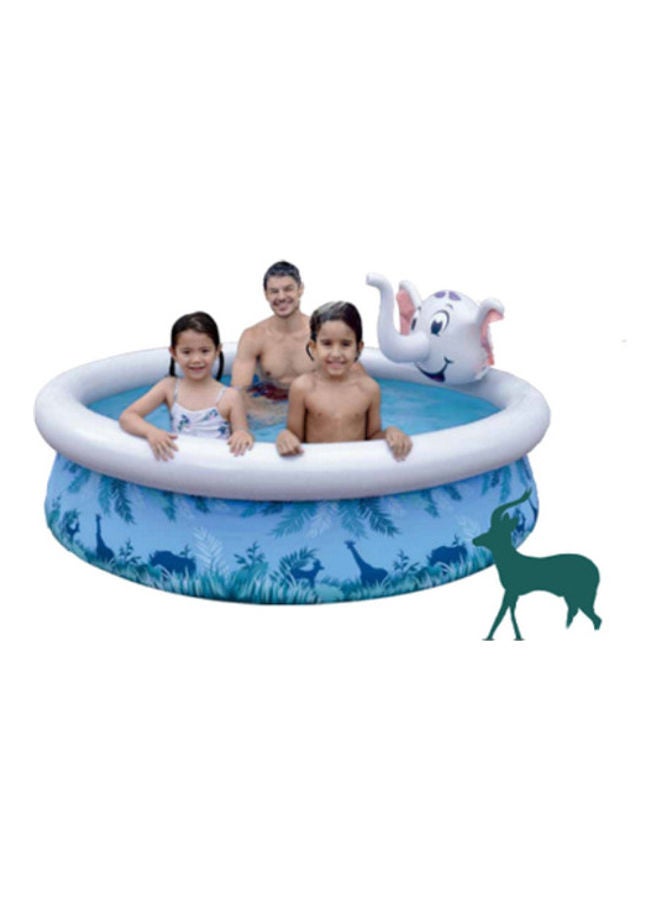 Jilong Elephant 3D Spray Inflatable Mini Swimming Pool For Kids 205x47cm 