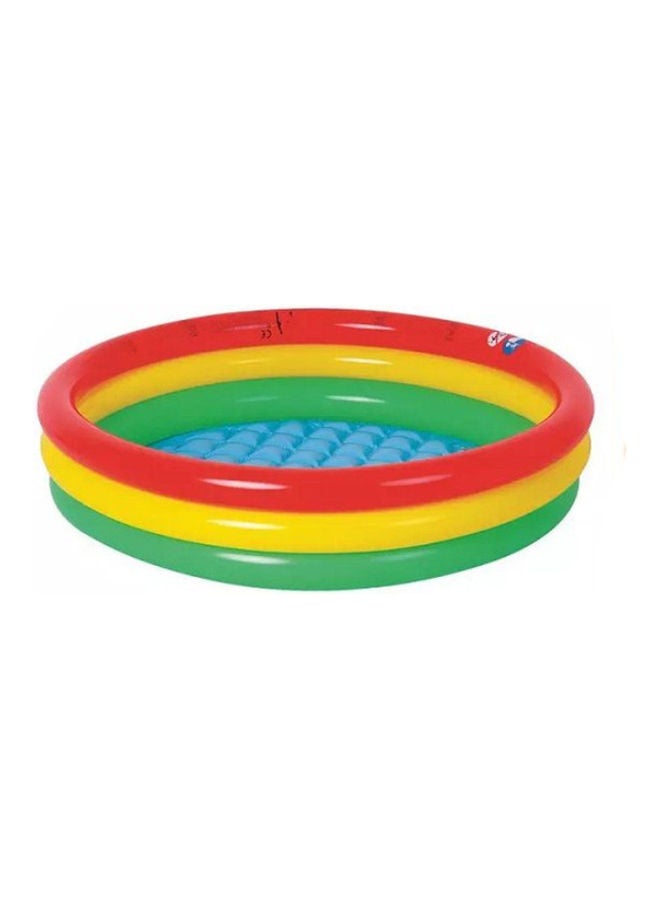 Jilong - Inflatable Colorful 3-Ring Kidde Pool 100x22cm - Image 1