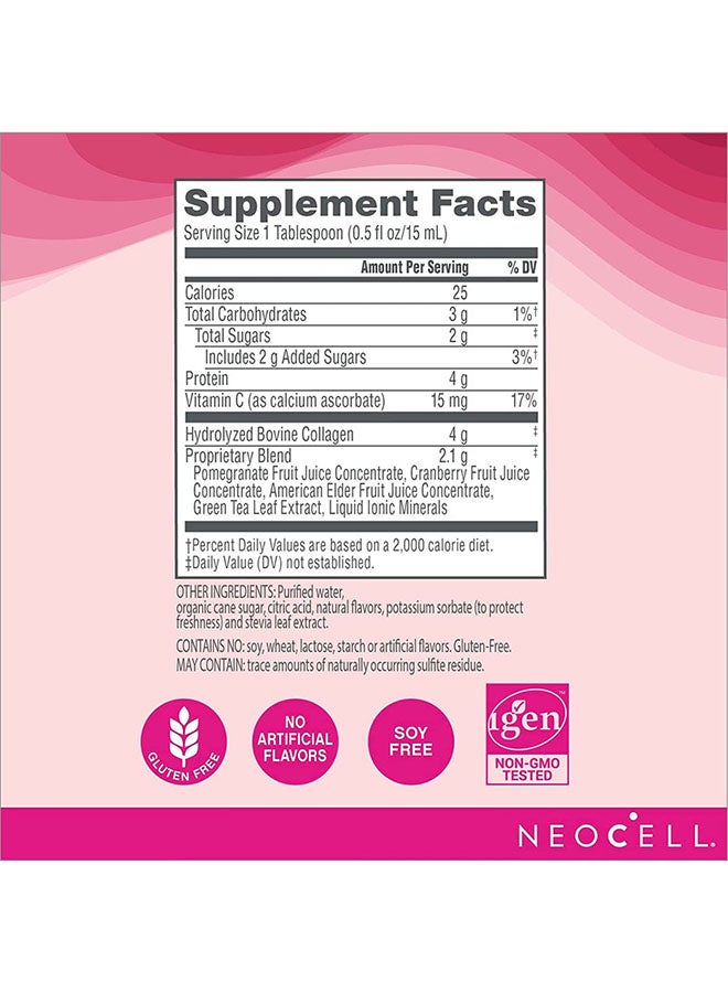 NEOCELL Collagen Plus C Pomegranate Liquid  - Image 5