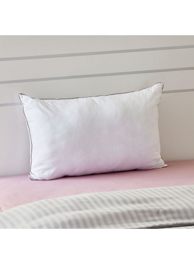 Home Box Jonas Plain Antibacterial Pillow Cotton White 45x70cm  - Image 2