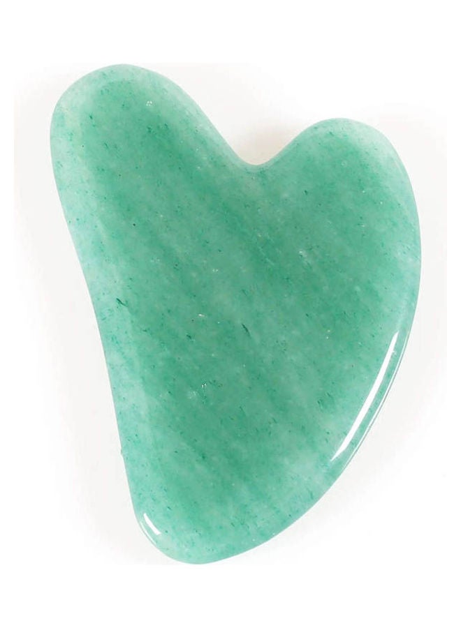 Jade Roller Face Anti Aging Jade Stone Massager Set Green  - Image 2