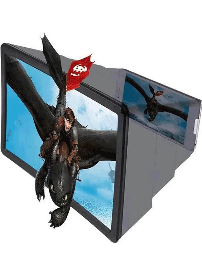 Generic Phone Magnifier Screen Foldable Hd 3D Black  - Image 1