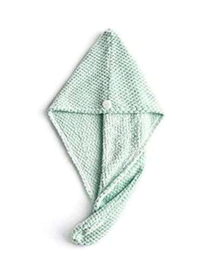 Quickly Dry Hair Hat Strong Water Absorption Wrapped Towel Bathing Cap Hair Speed Dry Shower Cap Green