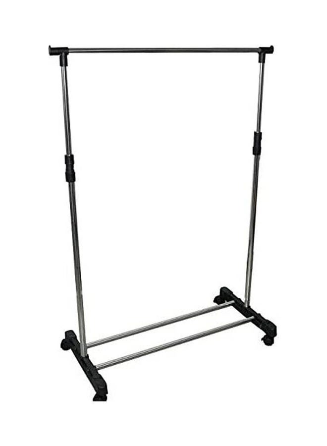 Elevation Type Folding Clothes Hanger Single Pole Black 