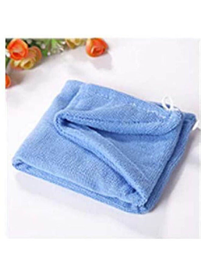 2 Pcs Hair Towel Ultra Absorbent & Fast Drying Microfiber Towel For Fine & Delicate Hair Soft Blue  - Image 2