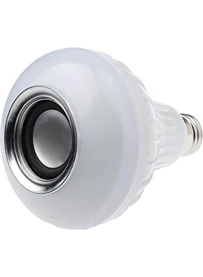 Generic - Mini Wireless BT Music LED Light Bulb Audio Speaker Lamp E26 with Remote Control White - Image 1